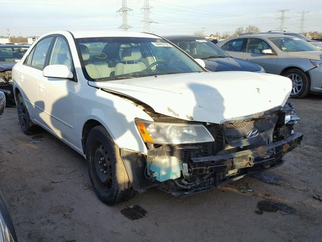 5NPET46C08H349857 - 2008 HYUNDAI SONATA GLS WHITE photo 1