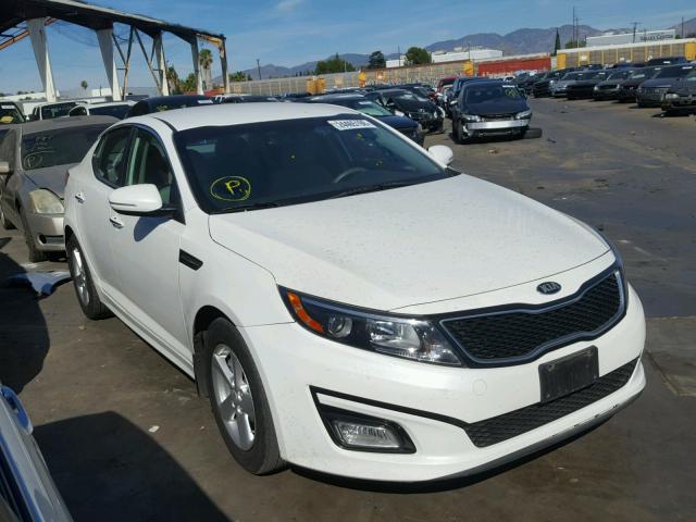 KNAGM4A78F5563134 - 2015 KIA OPTIMA LX WHITE photo 1