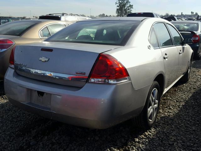 2G1WB58K189248498 - 2008 CHEVROLET IMPALA LS SILVER photo 4