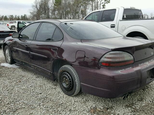 1G2WR52152F218300 - 2002 PONTIAC GRAND PRIX BURGUNDY photo 3