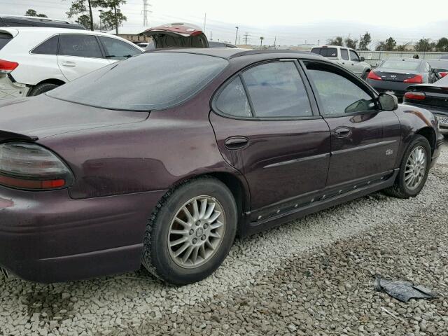 1G2WR52152F218300 - 2002 PONTIAC GRAND PRIX BURGUNDY photo 4