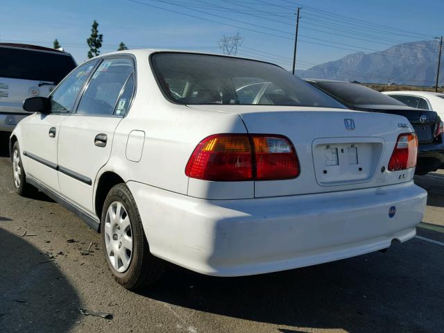 JHMEJ6677YS005916 - 2000 HONDA CIVIC LX WHITE photo 3