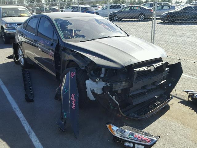 3FA6P0H73ER337525 - 2014 FORD FUSION SE BLACK photo 1