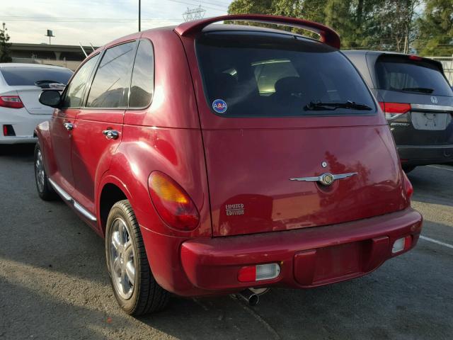 3C8FY68B54T214548 - 2004 CHRYSLER PT CRUISER RED photo 3