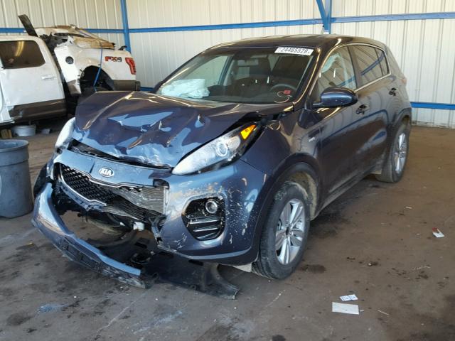 KNDPMCACXH7247395 - 2017 KIA SPORTAGE L BLUE photo 2