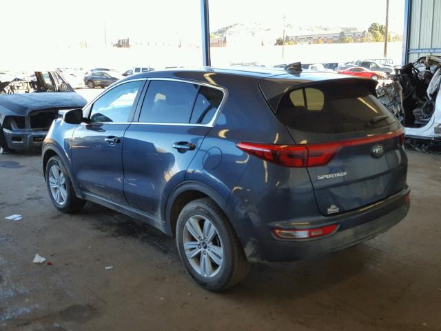 KNDPMCACXH7247395 - 2017 KIA SPORTAGE L BLUE photo 3