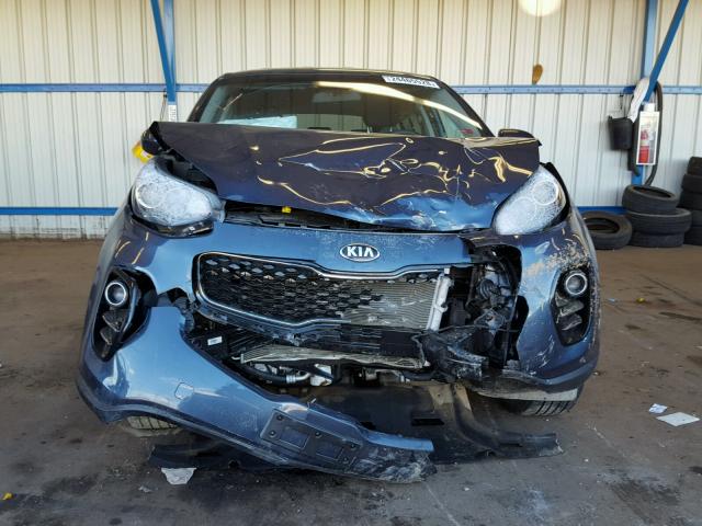 KNDPMCACXH7247395 - 2017 KIA SPORTAGE L BLUE photo 9