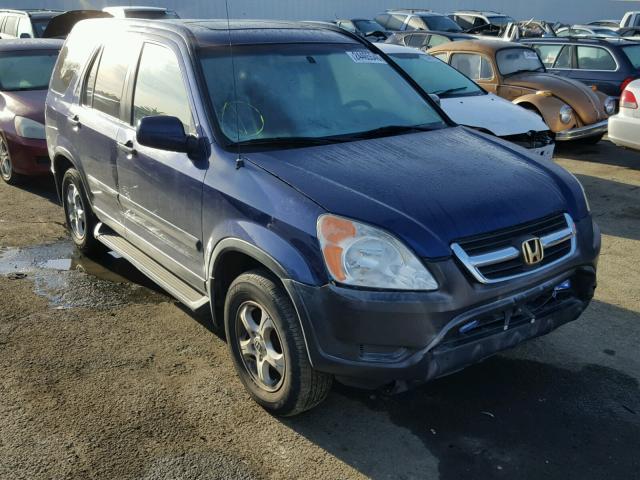 JHLRD78862C060979 - 2002 HONDA CR-V EX BLUE photo 1