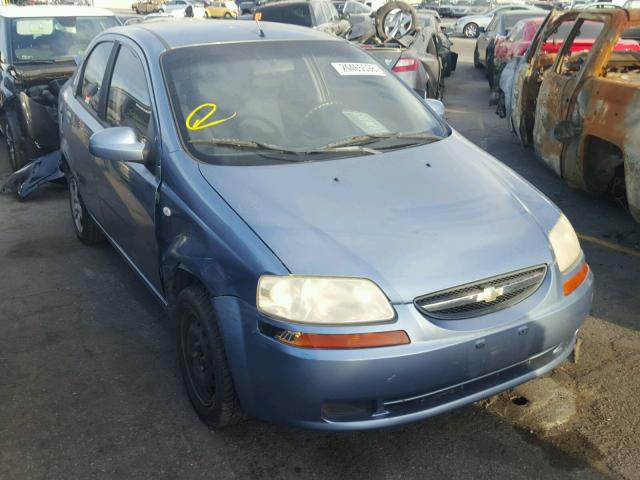 KL1TD56696B577690 - 2006 CHEVROLET AVEO BASE BLUE photo 1