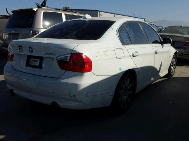 WBAVB73598KY62856 - 2008 BMW 335 I WHITE photo 4