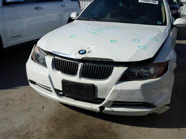 WBAVB73598KY62856 - 2008 BMW 335 I WHITE photo 9