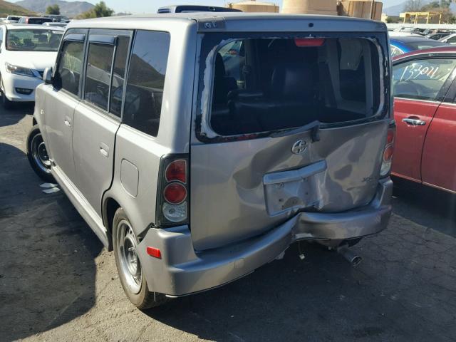 JTLKT324150187911 - 2005 TOYOTA SCION XB SILVER photo 3