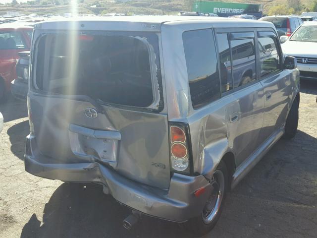 JTLKT324150187911 - 2005 TOYOTA SCION XB SILVER photo 4