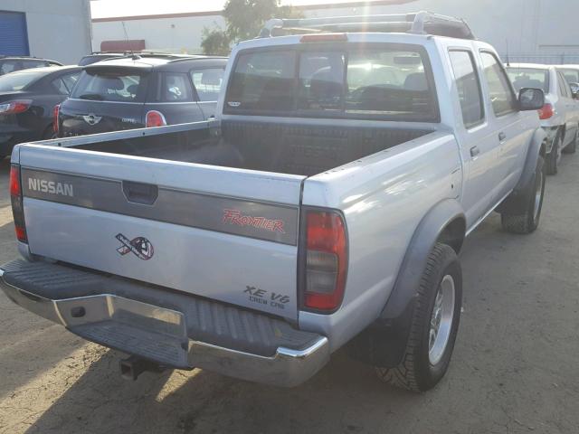 1N6ED27Y4YC403276 - 2000 NISSAN FRONTIER C SILVER photo 4