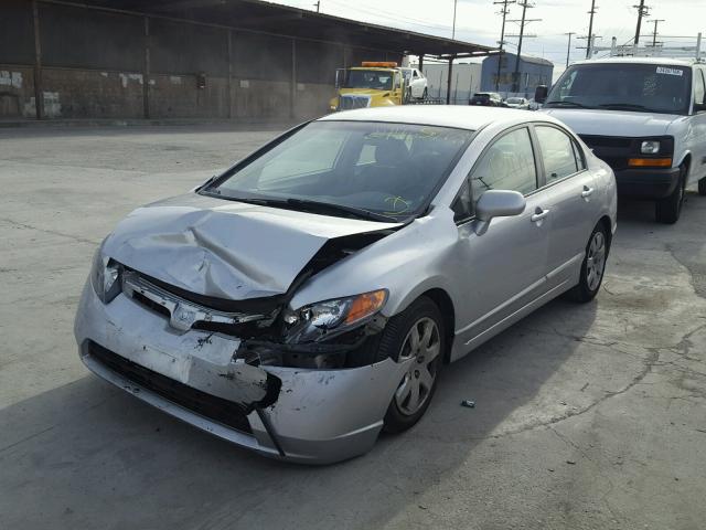 1HGFA16537L013092 - 2007 HONDA CIVIC LX SILVER photo 2