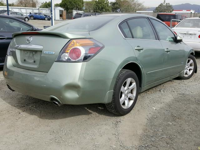 1N4CL21E48C255504 - 2008 NISSAN ALTIMA HYB GREEN photo 4