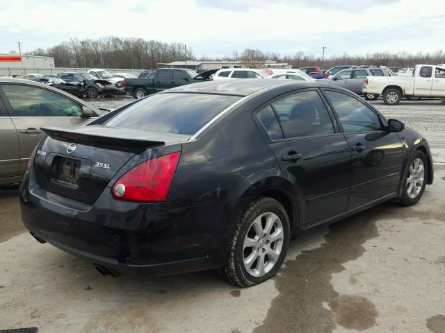 1N4BA41E57C849174 - 2007 NISSAN MAXIMA SE BLACK photo 4