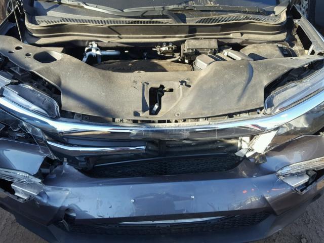 5FNYF6H15GB032052 - 2016 HONDA PILOT LX CHARCOAL photo 7