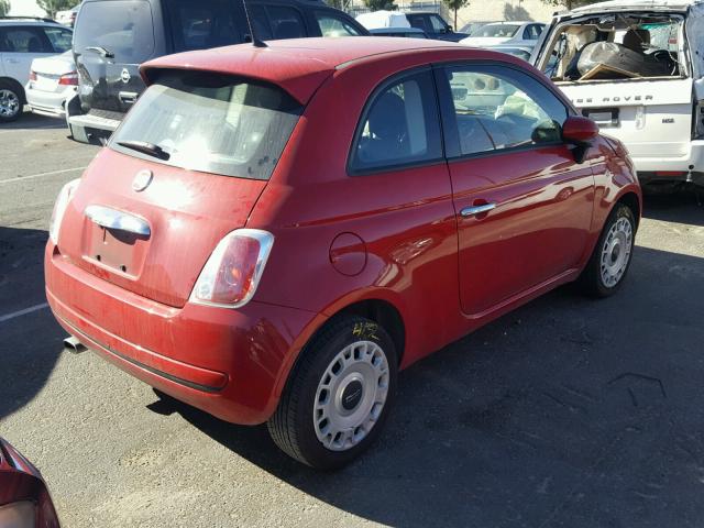 3C3CFFAR6FT614062 - 2015 FIAT 500 POP RED photo 4