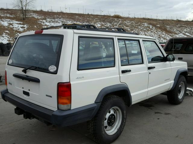 1J4FF28S61L508641 - 2001 JEEP CHEROKEE S WHITE photo 4