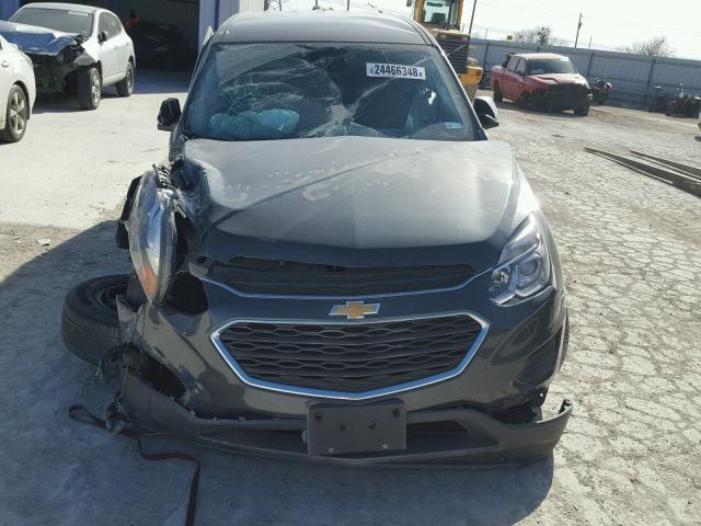 2GNALBEK3H1564914 - 2017 CHEVROLET EQUINOX LS GRAY photo 9