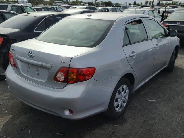 1NXBU4EE4AZ253692 - 2010 TOYOTA COROLLA BA SILVER photo 4