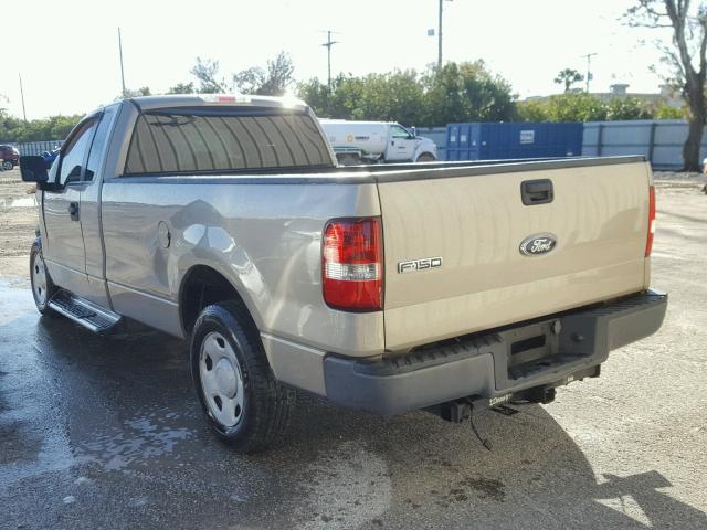 1FTRF12217NA49893 - 2007 FORD F150 GOLD photo 3