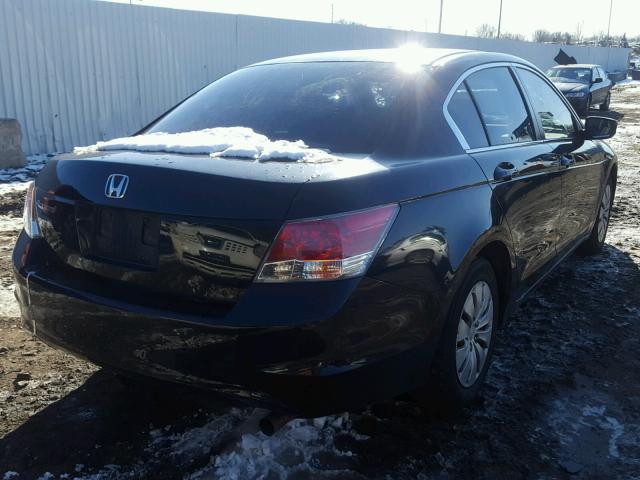 1HGCP26308A128333 - 2008 HONDA ACCORD LX BLACK photo 4