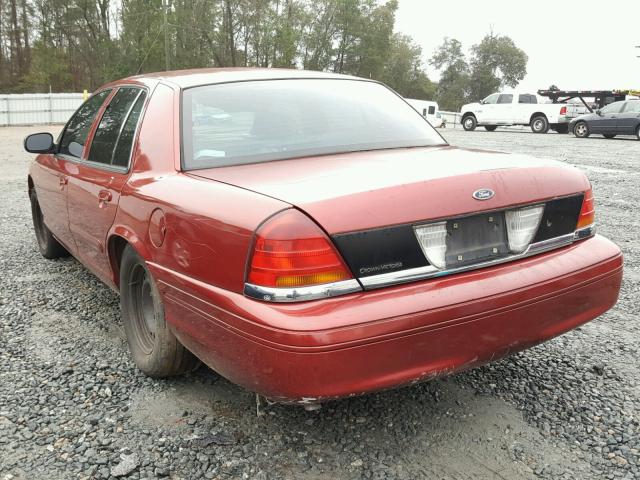 2FAFP71W4WX164773 - 1998 FORD CROWN VICT MAROON photo 3