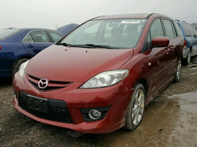 JM1CR293380308318 - 2008 MAZDA 5 BURGUNDY photo 2