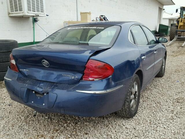 2G4WD532151301439 - 2005 BUICK LACROSSE C BLUE photo 4