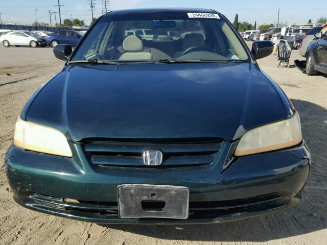 1HGCF866X1A077221 - 2001 HONDA ACCORD VAL GREEN photo 9