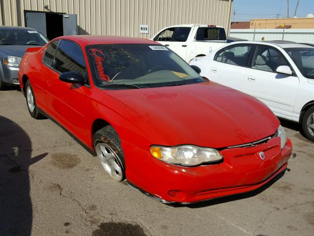 2G1WW12E719257549 - 2001 CHEVROLET MONTE CARL RED photo 1