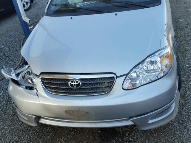 1NXBR30E87Z826766 - 2007 TOYOTA COROLLA CE SILVER photo 9