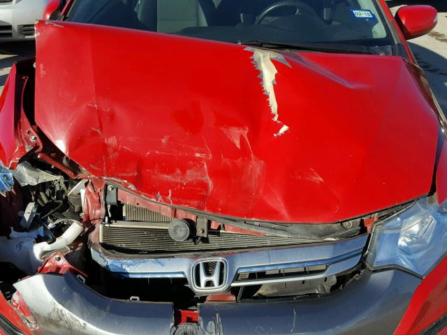 JHMZE2H75CS000654 - 2012 HONDA INSIGHT EX RED photo 7