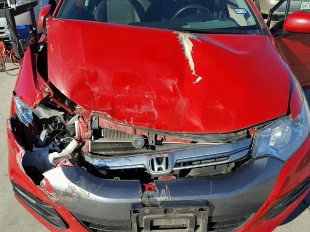 JHMZE2H75CS000654 - 2012 HONDA INSIGHT EX RED photo 9