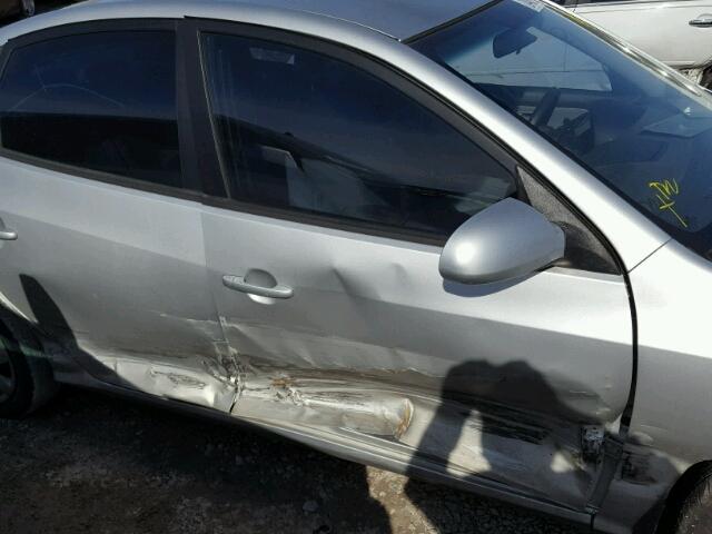 KMHDU46D68U545370 - 2008 HYUNDAI ELANTRA GL SILVER photo 9