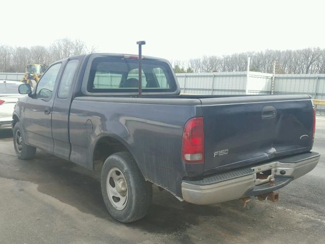 1FTRX17L3YNC10633 - 2000 FORD F150 BLUE photo 3