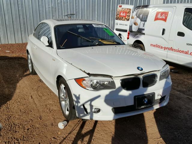 WBAUP9C59DVS95498 - 2013 BMW 128 I WHITE photo 1