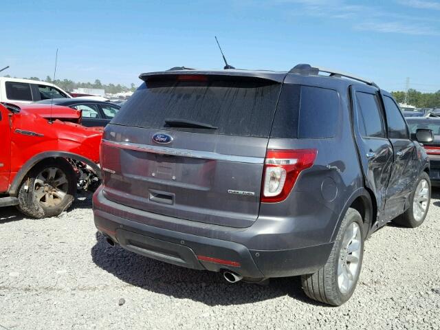 1FM5K7F87DGA54085 - 2013 FORD EXPLORER L GRAY photo 4