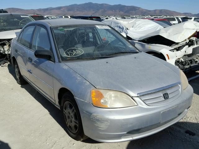 JHMES16501S008614 - 2001 HONDA CIVIC LX SILVER photo 1