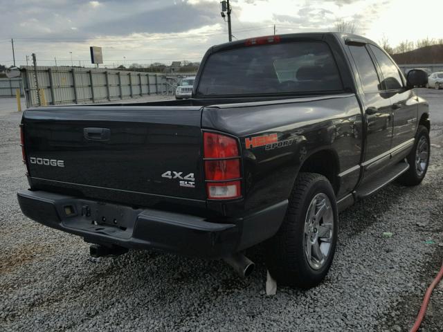 1D7HU18D94J221302 - 2004 DODGE RAM 1500 S BLACK photo 4