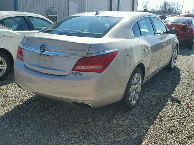 1G4GB5G35EF184602 - 2014 BUICK LACROSSE GOLD photo 4