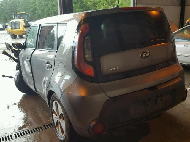 KNDJN2A26E7061269 - 2014 KIA SOUL GRAY photo 3