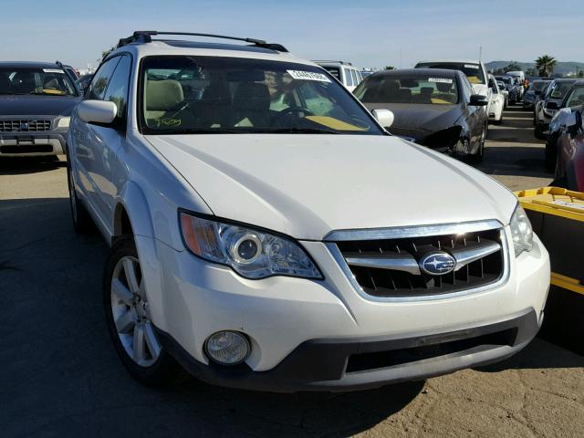 4S4BP62C687351606 - 2008 SUBARU OUTBACK 2. WHITE photo 1