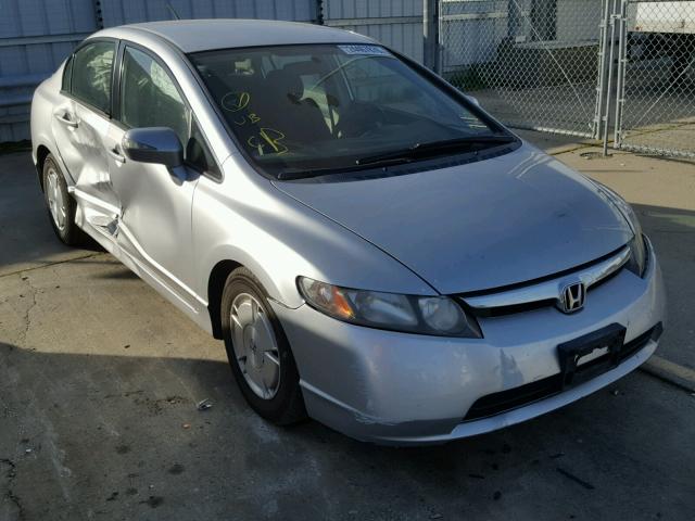 JHMFA36256S000976 - 2006 HONDA CIVIC HYBR SILVER photo 1