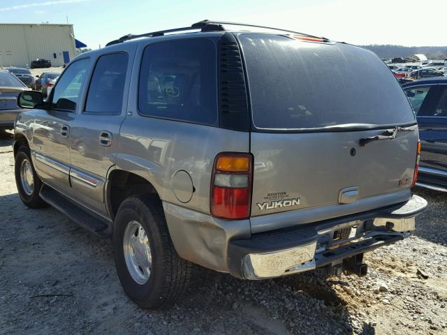 1GKEK13ZX2J326020 - 2002 GMC YUKON TAN photo 3