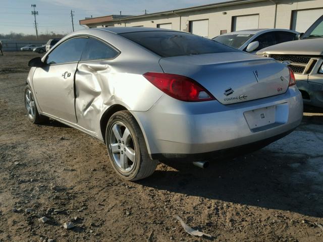 1G2ZH18N874271479 - 2007 PONTIAC G6 GT SILVER photo 3