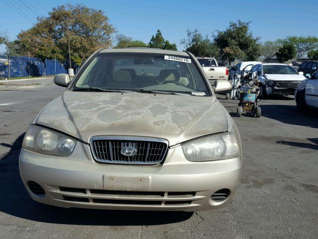 KMHDN45D12U423277 - 2002 HYUNDAI ELANTRA GL GOLD photo 9