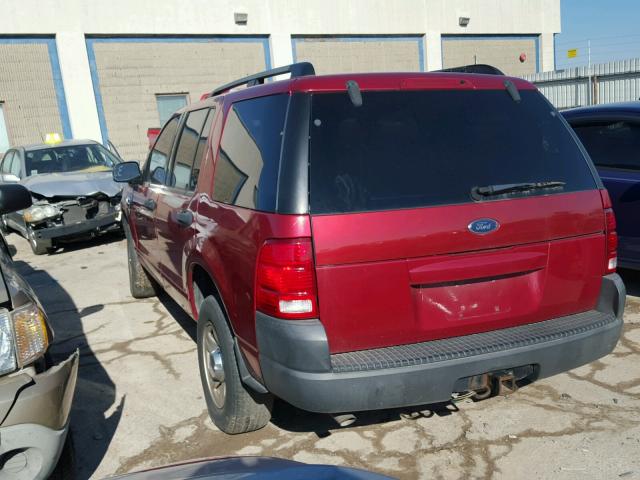 1FMZU72K03ZA34132 - 2003 FORD EXPLORER X RED photo 3